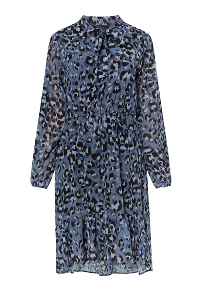faina women's dress with leopard print