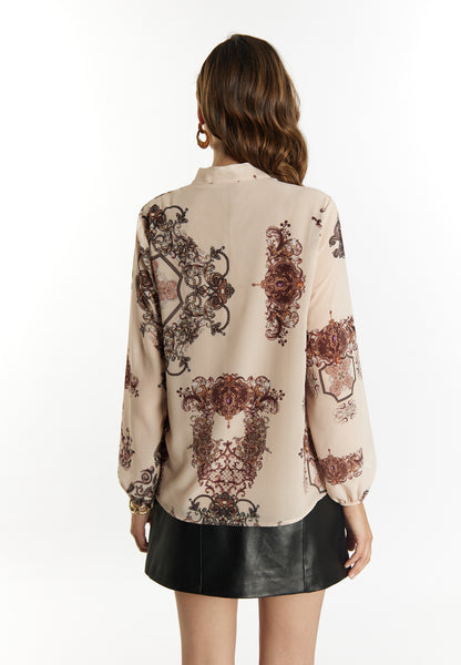 faina women's blouse with baroque print