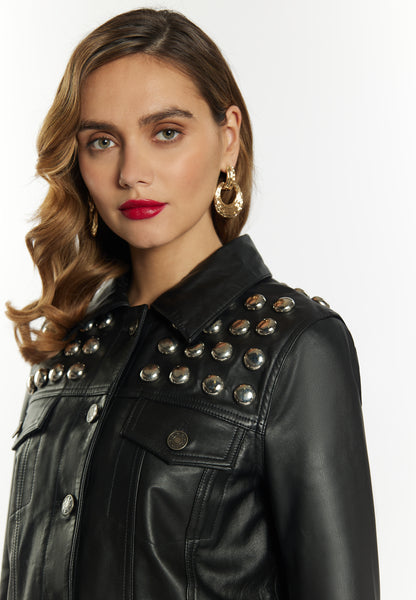 faina women's leather jacket