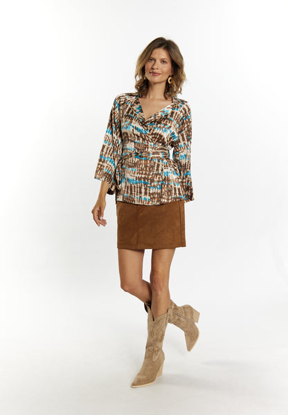 usha FESTIVAL women's wrap blouse