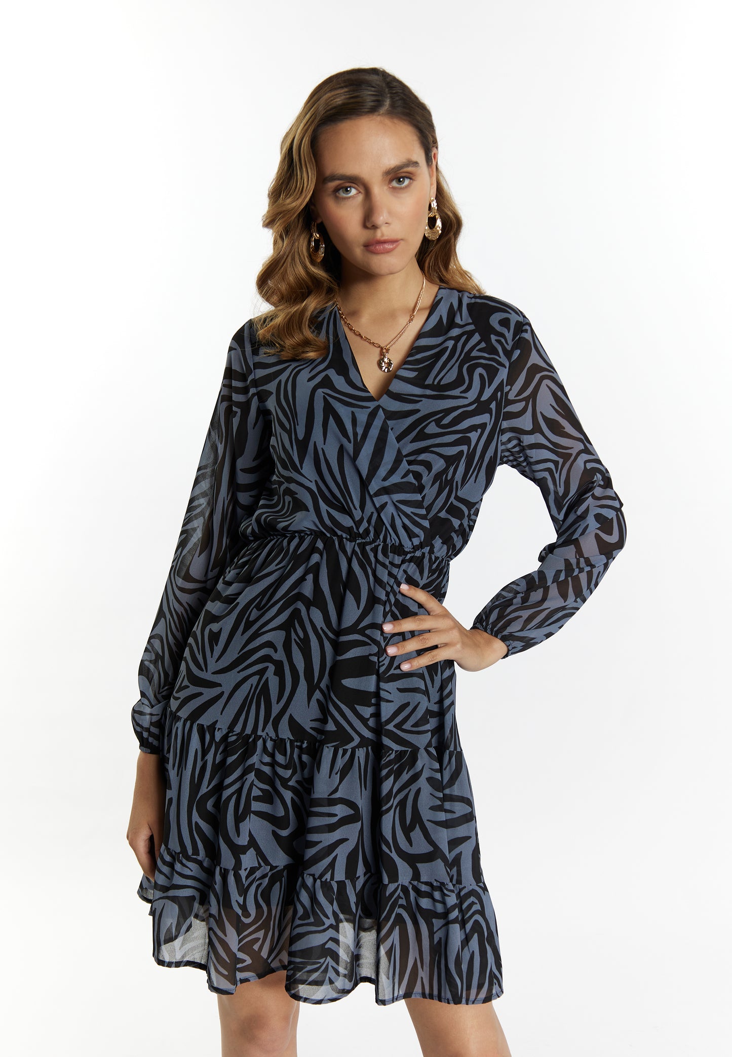 faina damska sukienka wz�r zebra