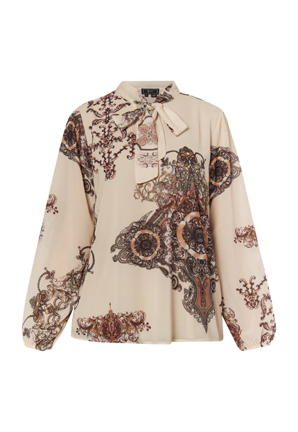 faina Women's Blouse With Baroque Print