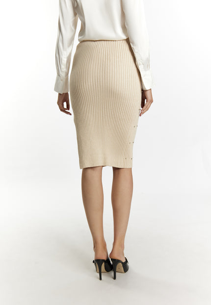 faina Women's Knitted Skirt With Rhinestones