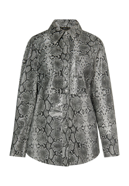 faina Women's Leather Shirt