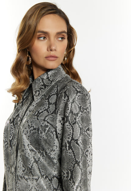 faina Women's Leather Shirt
