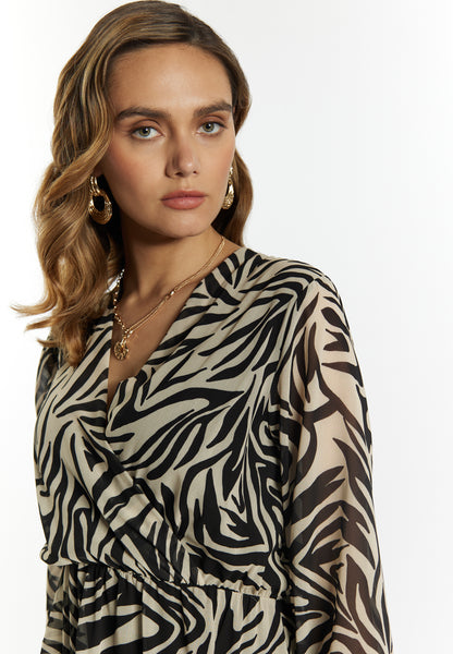 faina damska sukienka wz�r zebra