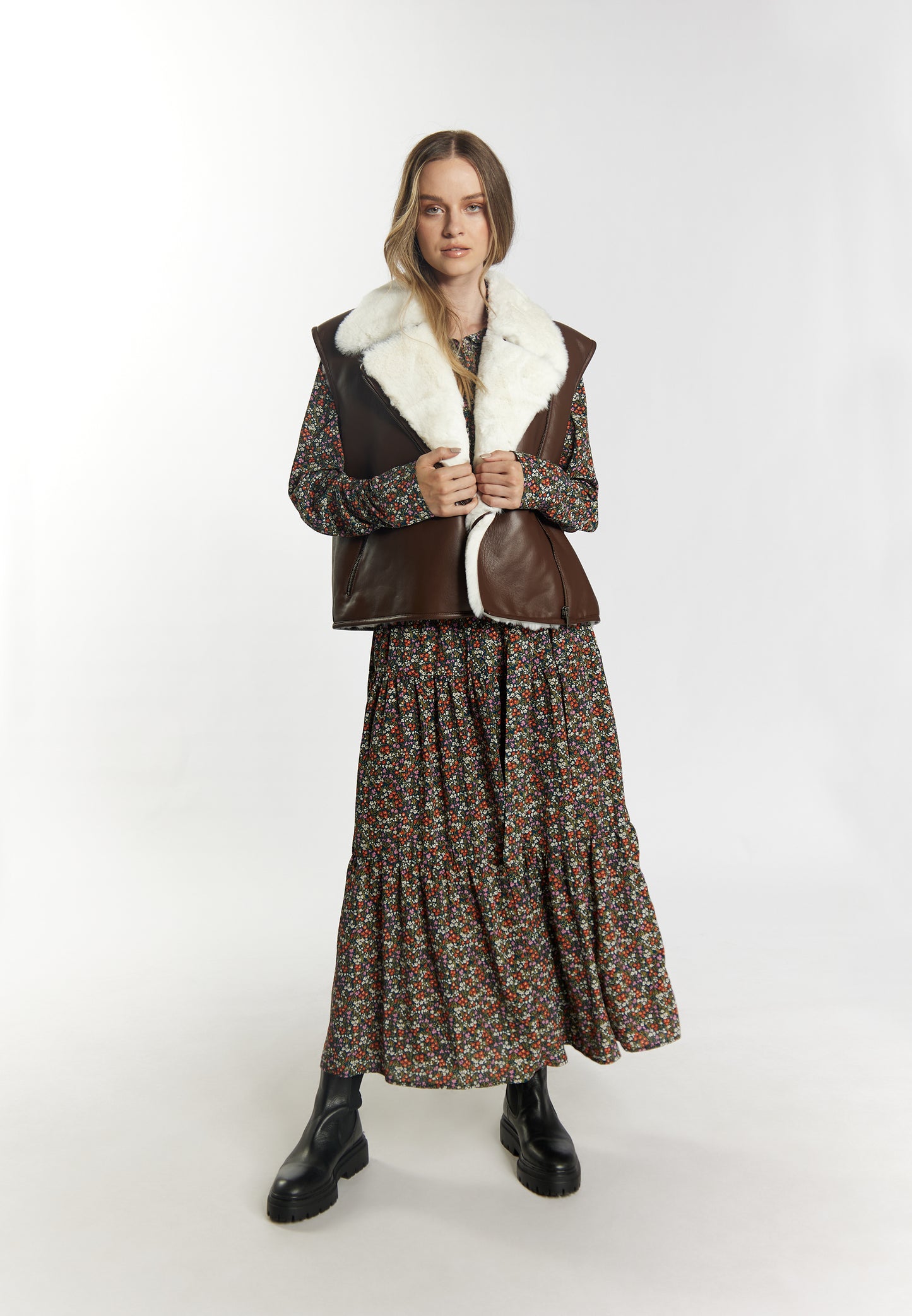 DreiMaster Vintage women's leather vest