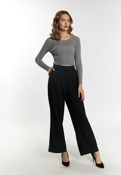 faina women's sweater with rhinestone