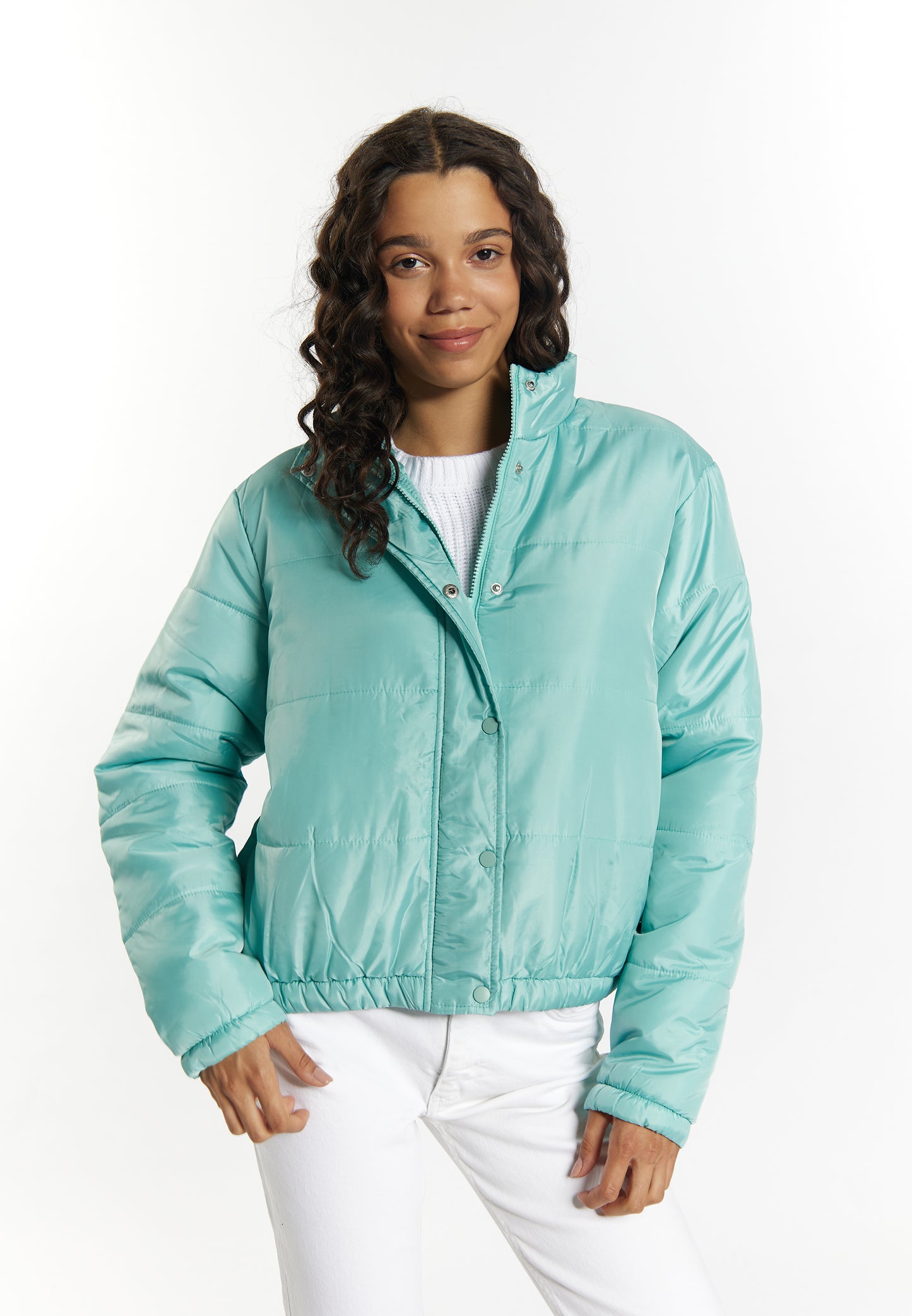 myMo women's lightly quilted bomber jacket