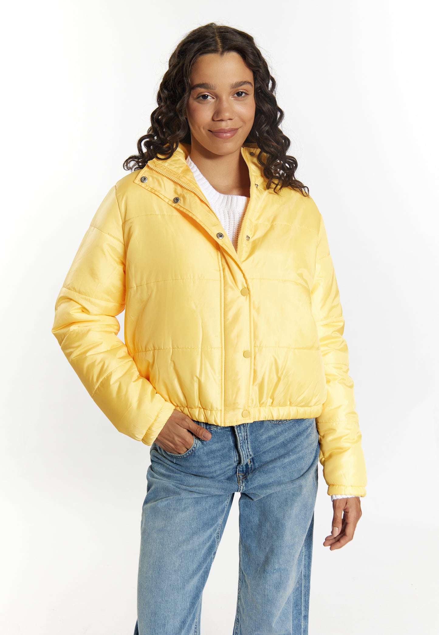 myMo women's lightly quilted bomber jacket