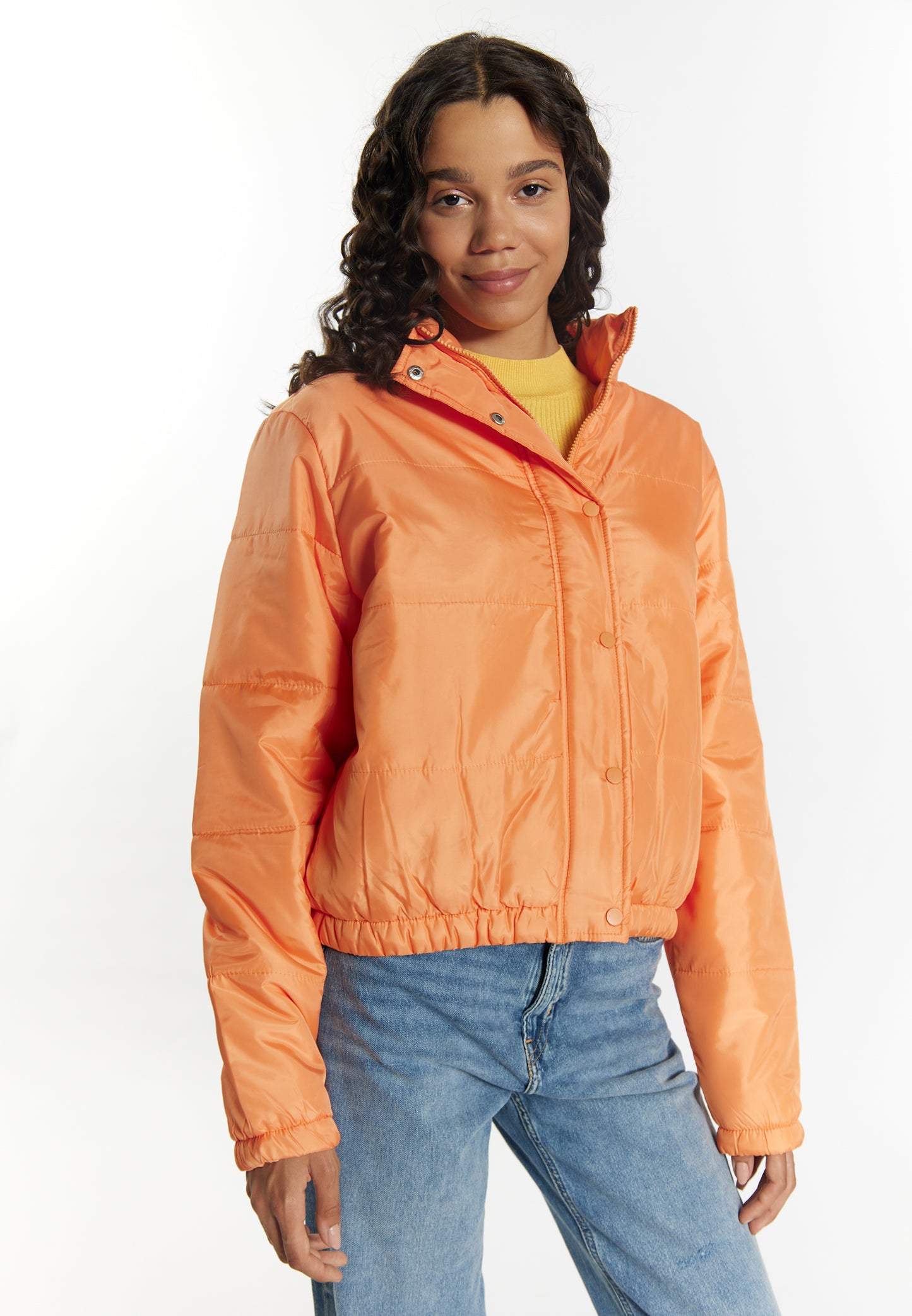 myMo women's lightly quilted bomber jacket