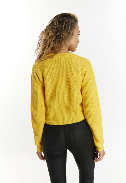 myMo Women's Knit Cropped Sweater