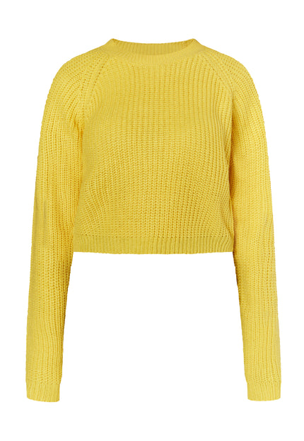 myMo Women's Knit Cropped Sweater
