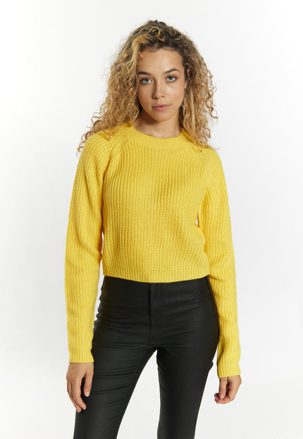 myMo Women's Knit Cropped Sweater