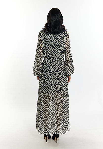 faina women's faina dress zebra print