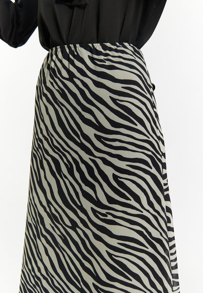 faina damska spódnica zebra print