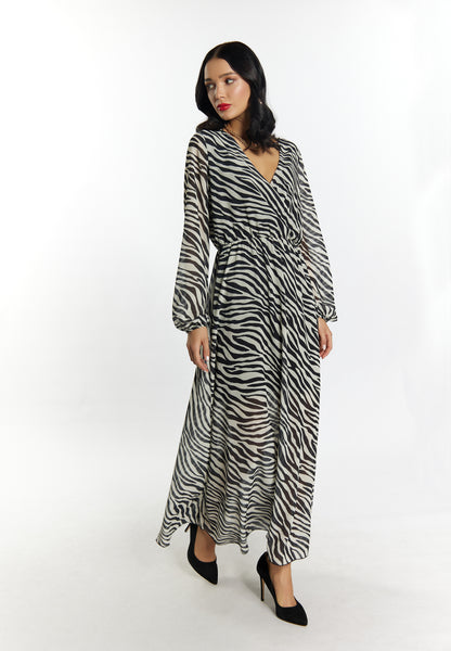 faina women's faina dress zebra print