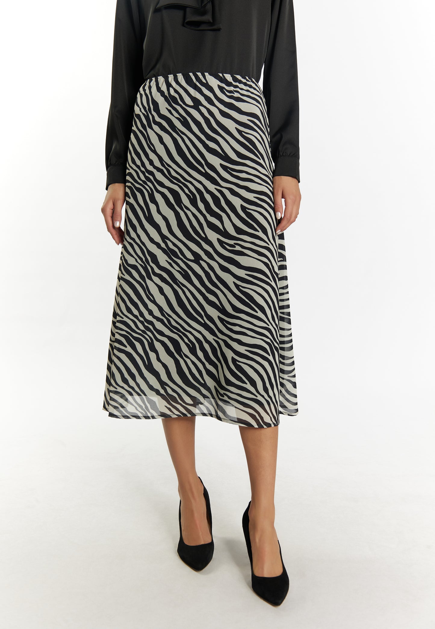 faina damska spódnica zebra print
