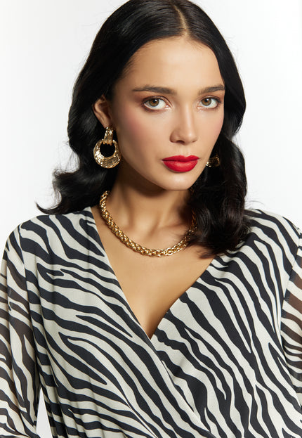 faina Women's Zebra Print Dress