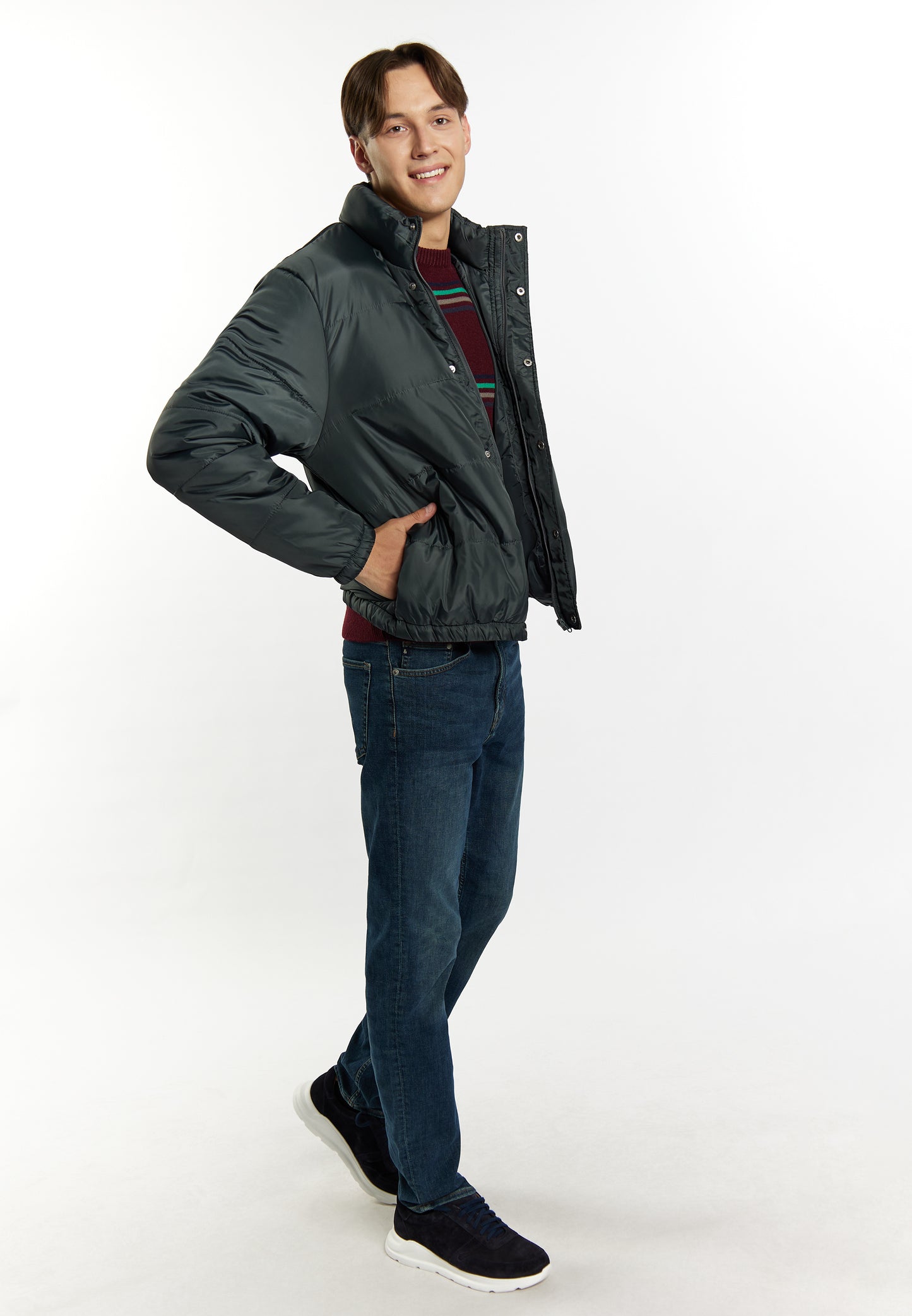 Mo men's lilightweight quilted jacket