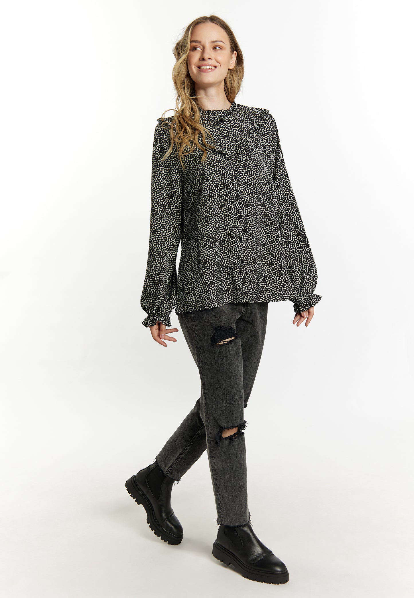 DreiMaster Vintage women's long sleeve blouse