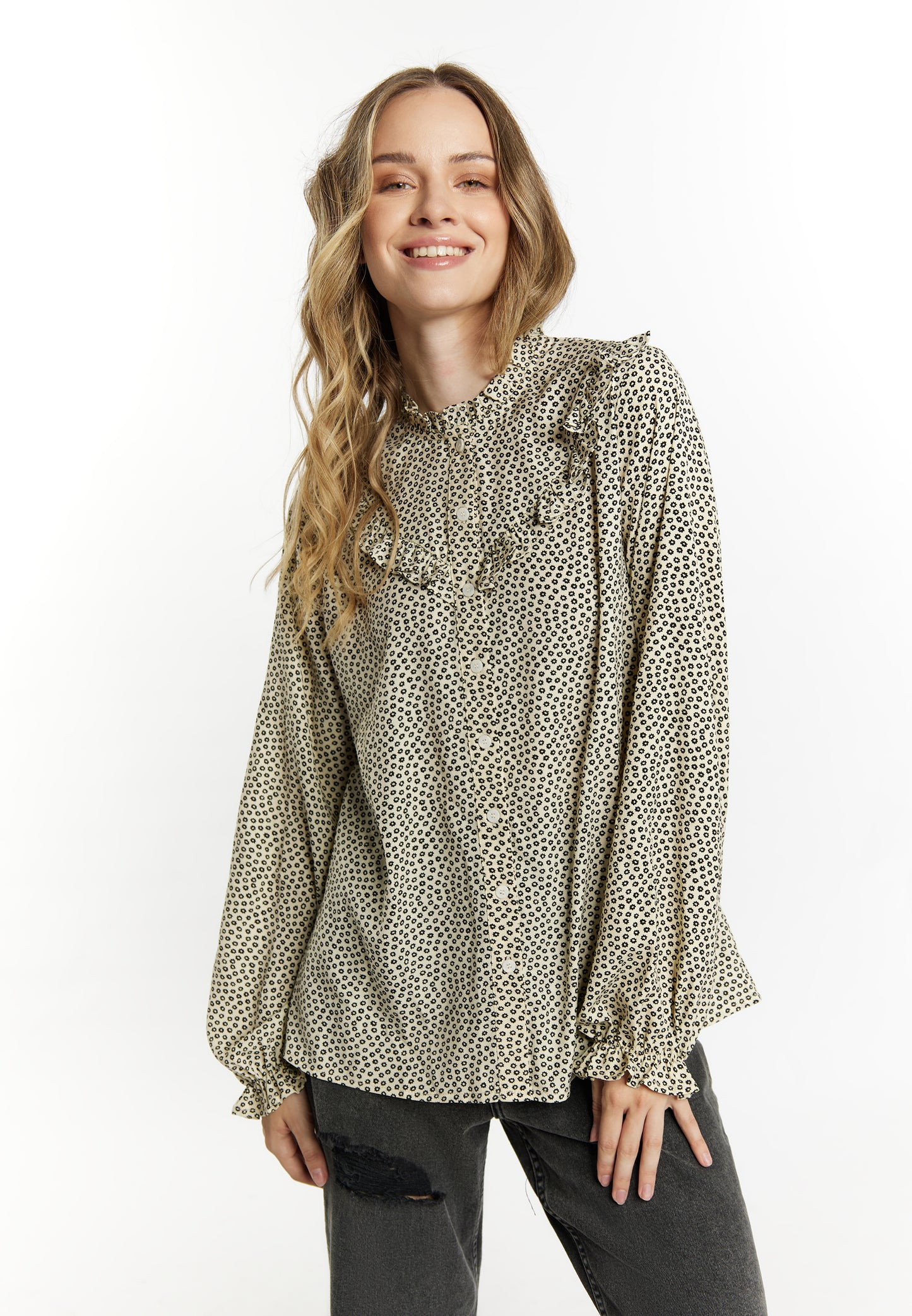 DreiMaster Vintage women's long sleeve blouse