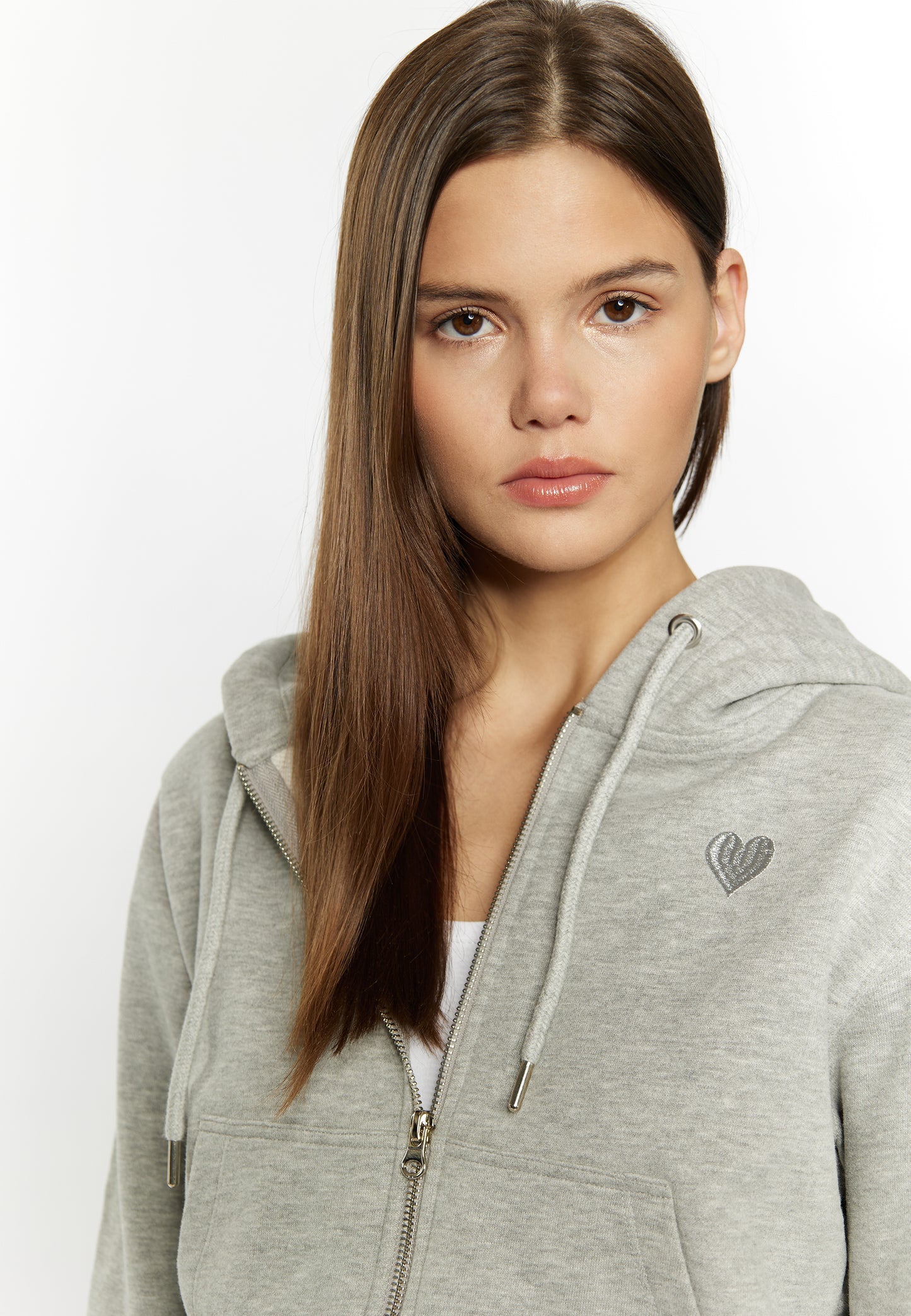 myMo women's cropped zip hoodie