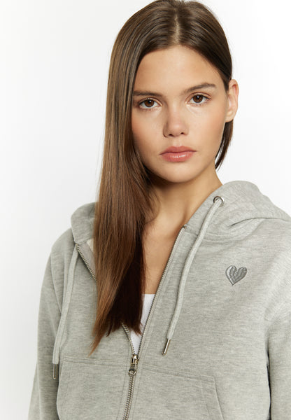 myMo women's cropped zip hoodie