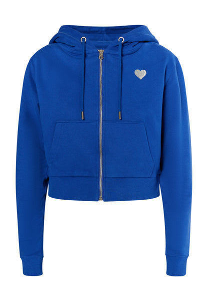 myMo women's cropped zip hoodie