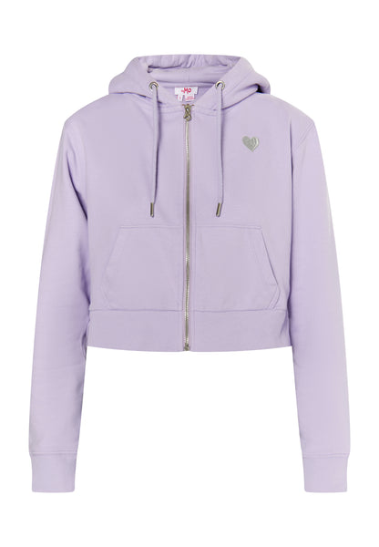myMo women's cropped zip hoodie