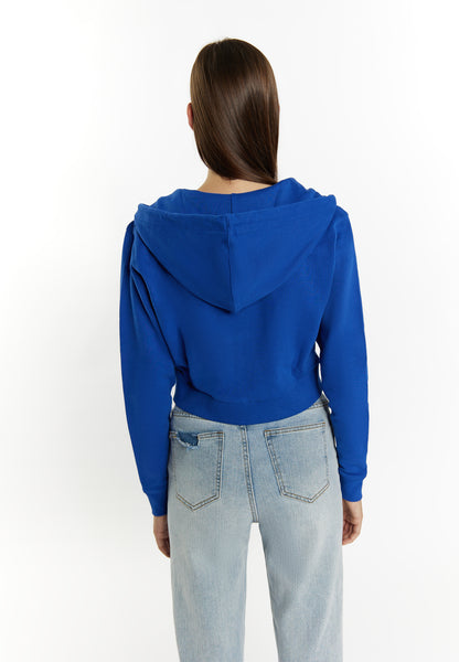 myMo women's cropped zip hoodie