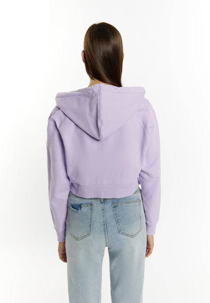 myMo women's cropped zip hoodie