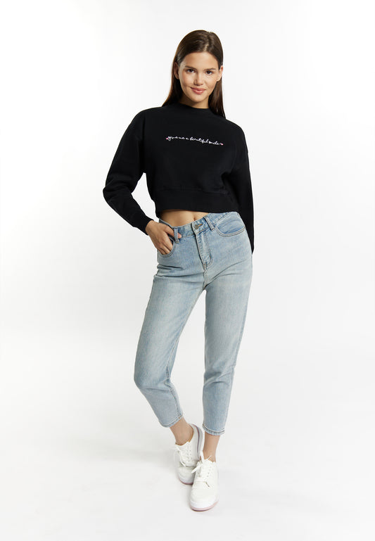 myMo women's cropped sweatshirt