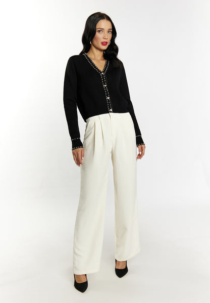 faina women's cardigan with pearl