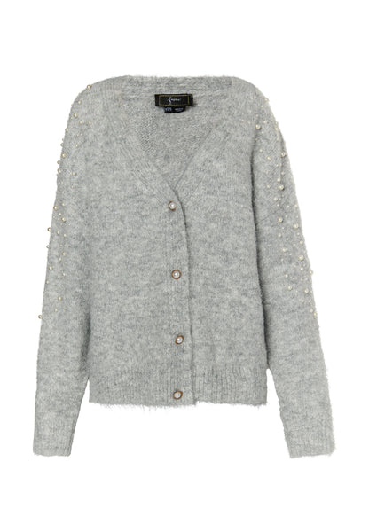 faina women's cardigan with pearl