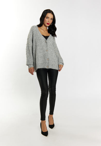 faina women's cardigan with pearl