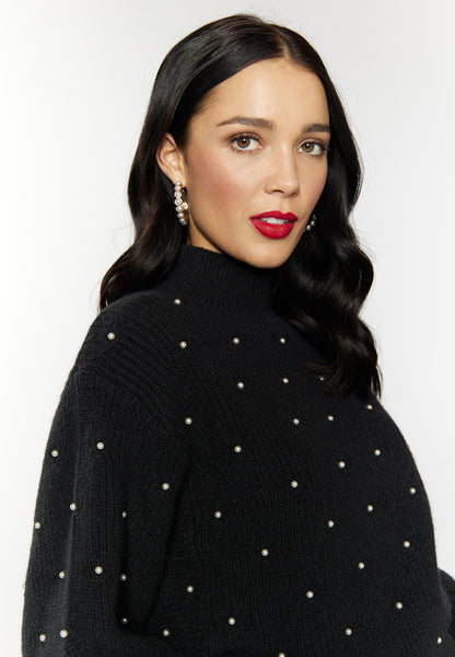 faina women's knitted sweater with pearl