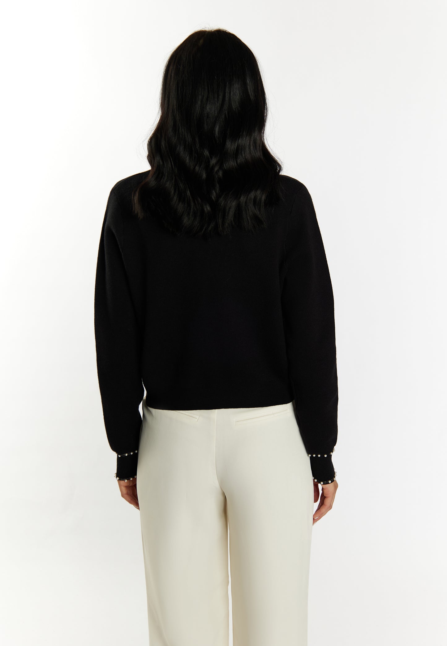 faina women's cardigan with pearl