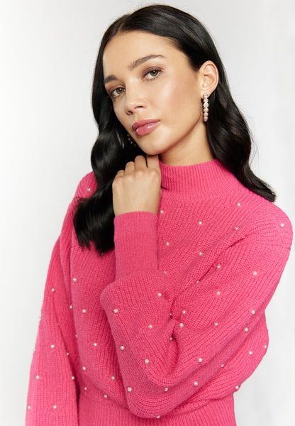 faina women's knitted sweater with pearl