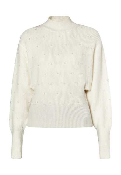 faina women's knitted sweater with pearl