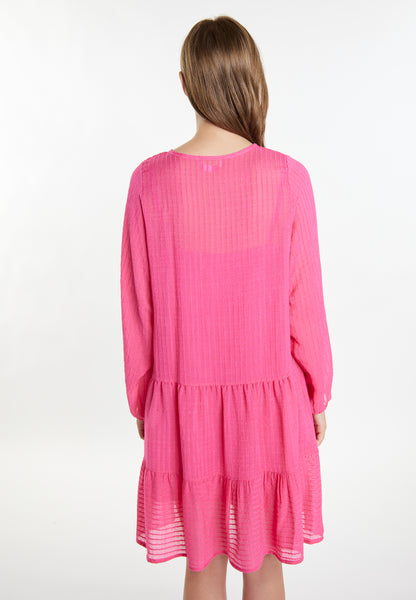 IZIA women's midi dress in a striped design