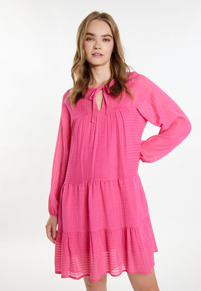 IZIA women's midi dress in a striped design