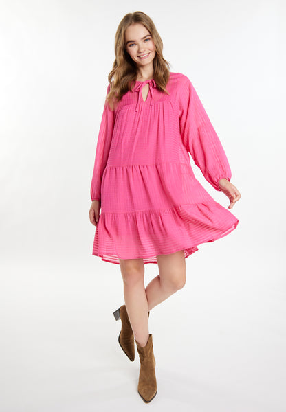IZIA women's midi dress in a striped design