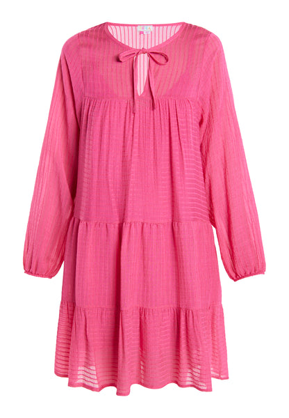IZIA women's midi dress in a striped design