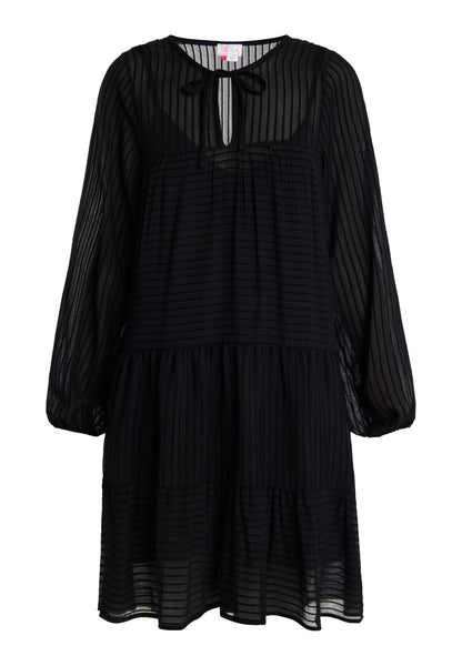 IZIA women's midi dress in a striped design