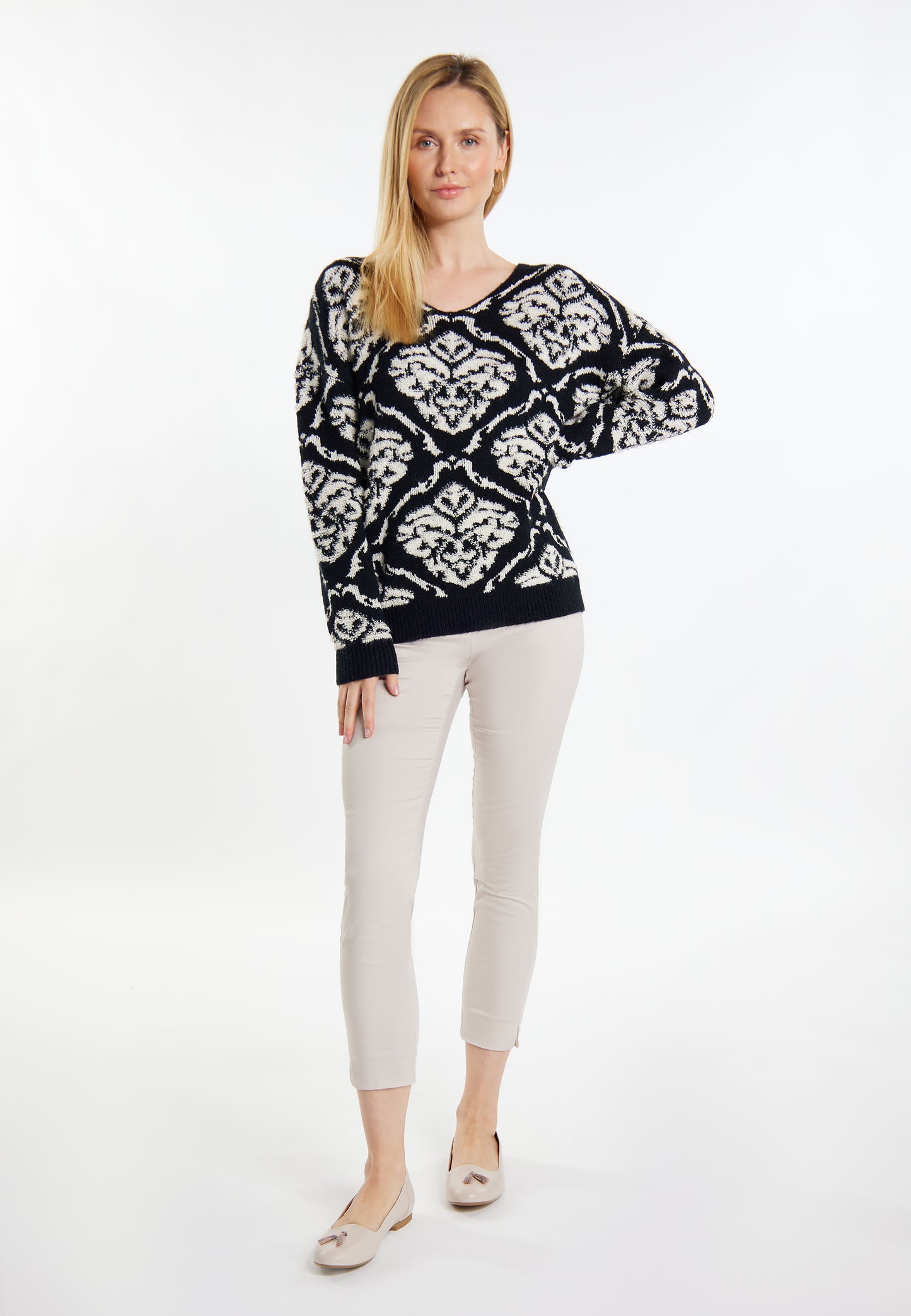 usha damski sweter dzianinowy