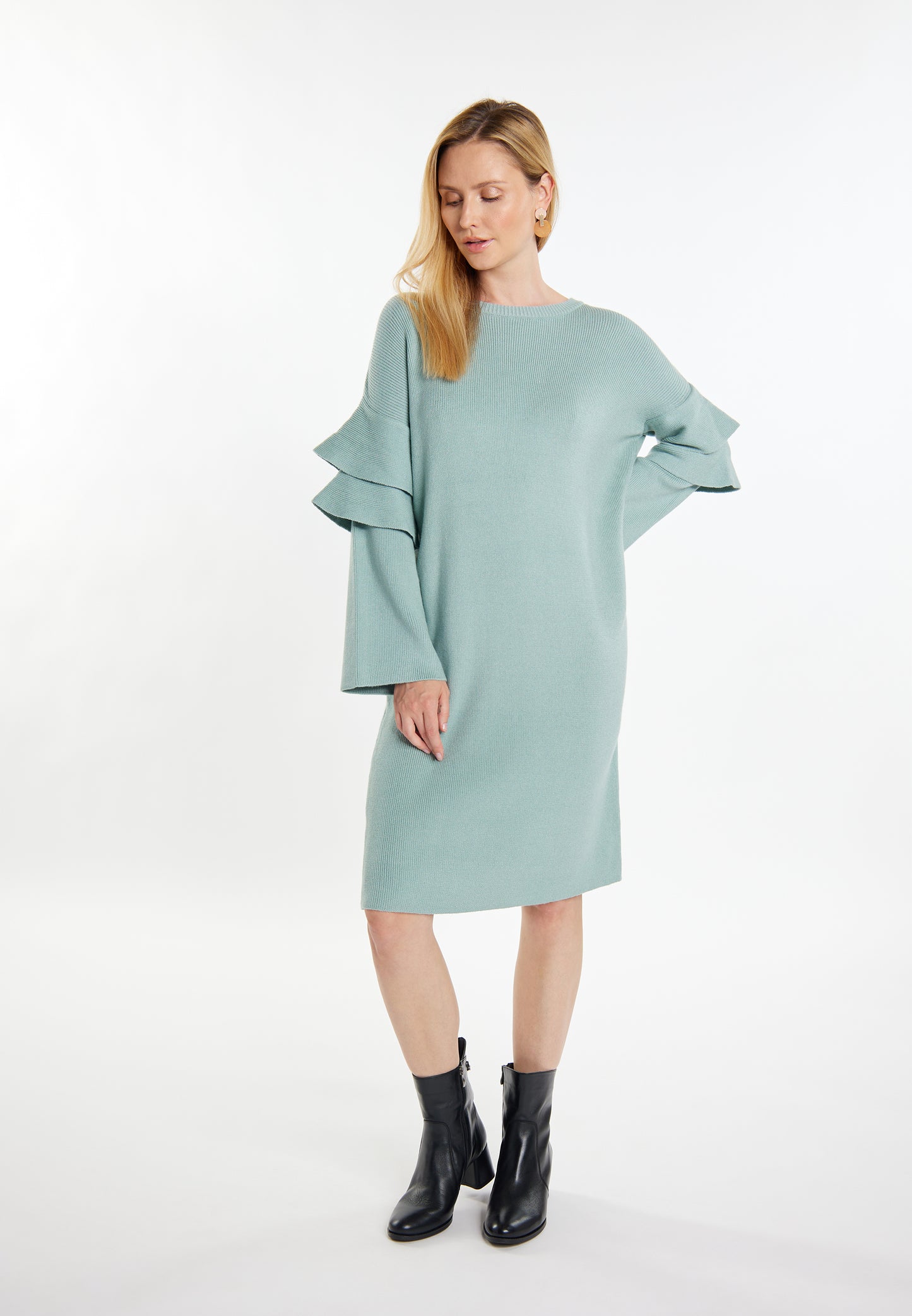 usha WHITE LABEL women's knit dress
