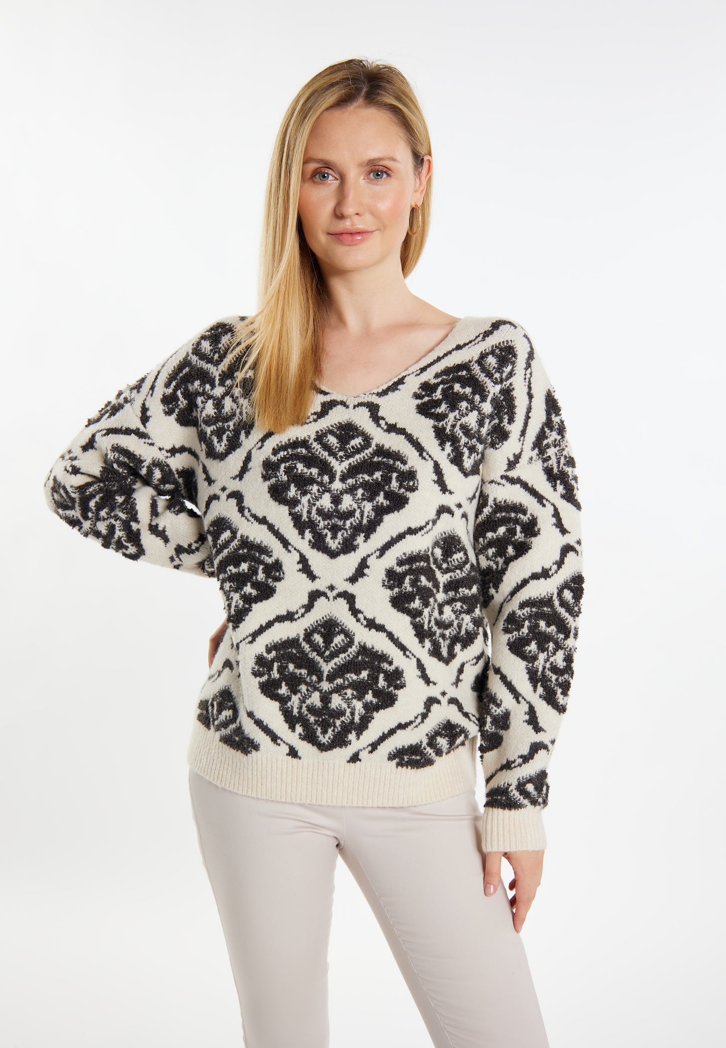 usha damski sweter dzianinowy