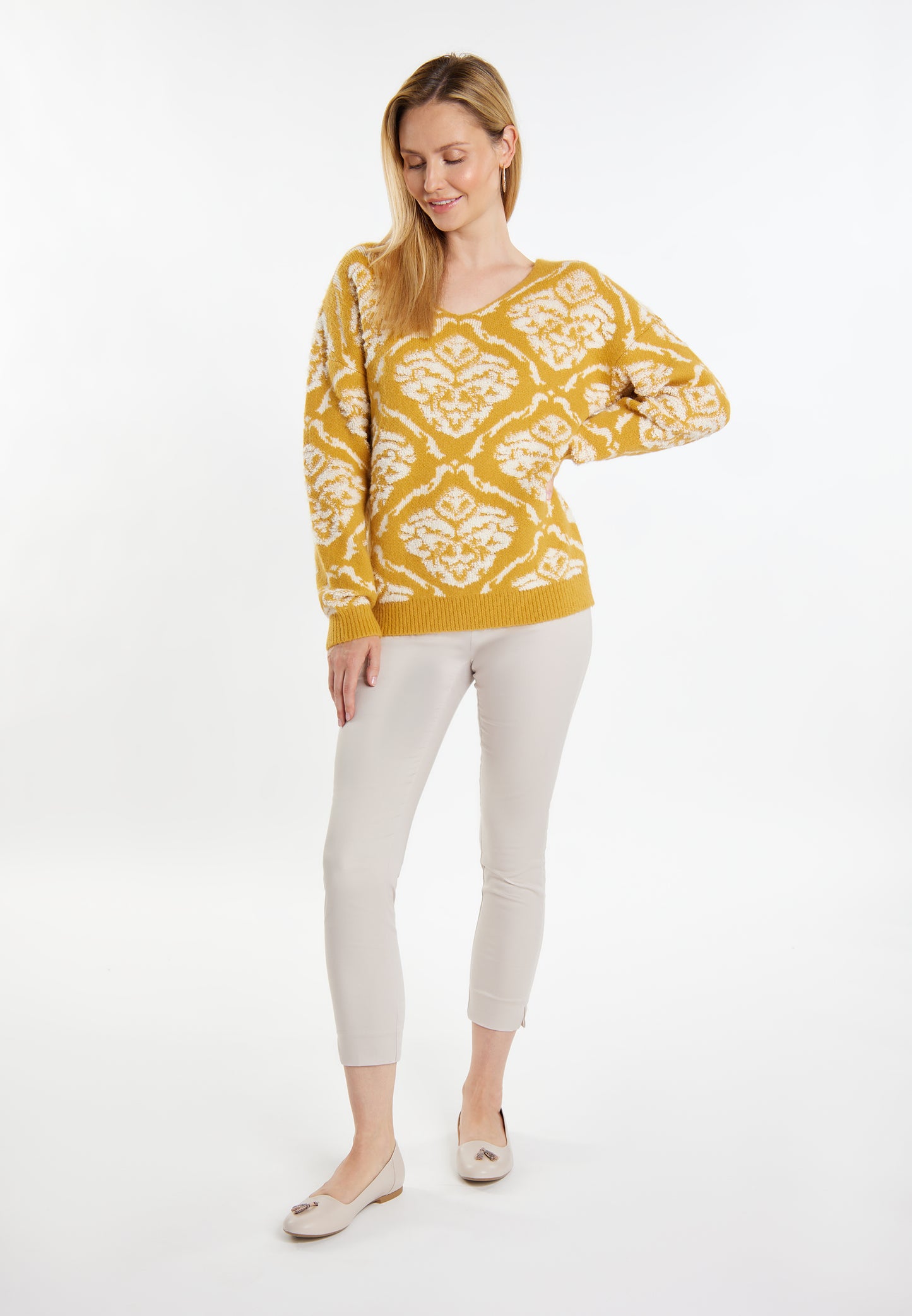 usha damski sweter dzianinowy