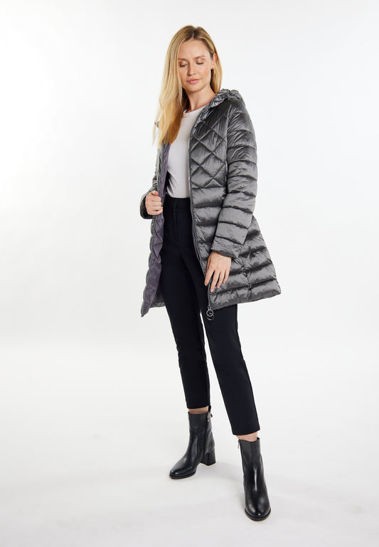 usha women's quilted coat